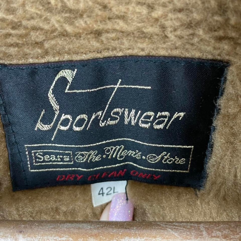 Vintage 70s Western Style Corduroy Sherpa Lined Belted Coat - Picture 7 of 8